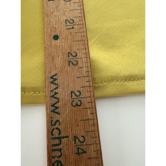 Sbetro Slip Dress Size Small Gold Silky Spaghetti Strap Forest Fairy Whimsigoth - Picture 8 of 14